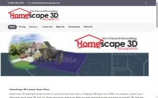 Homescape 3D Drafting & Design website