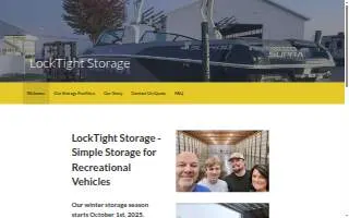 Lock Tight Storage - Saginaw website