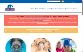 Splash Pool Services of Saginaw website