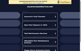 Square One Pool Service of Saginaw website