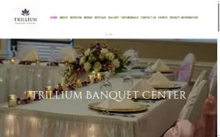 Trillium Banquet Center website