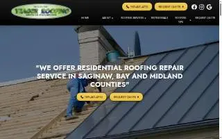 Yeager Roofing website