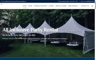 All Inclusive Party Rental website