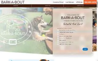 Bark-A-Bout Pet Activity Center & Resort website