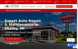 Car Fix Shelby website
