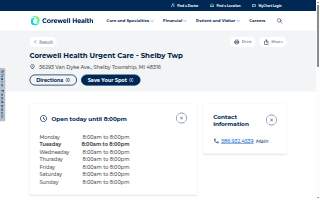 Corewell Health Urgent Care - Shelby Twp