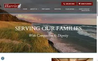 Harris Funeral Home of Shelby website