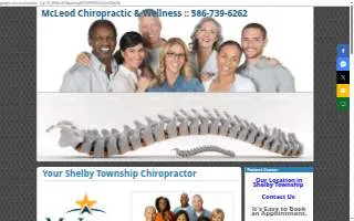McLeod Chiropractic & Wellness Shelby Township website