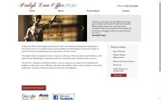 Pudyk Law Office, PLLC website