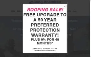 Siding Unlimited website