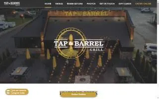 Tap & Barrel Grill website