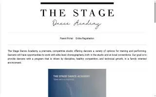 The Stage Dance Academy of Shelby website