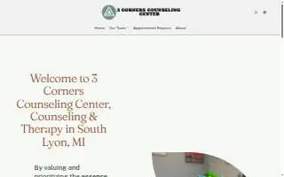 3 Corners Counseling Center website