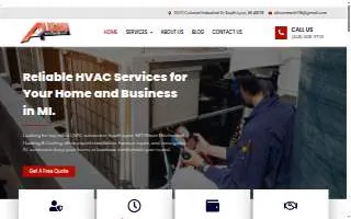 Alison Mechanical Heating and Cooling website