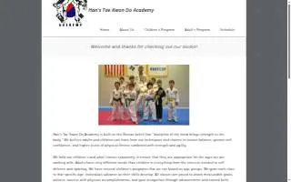 Han's Tae Kwon DO Academy website