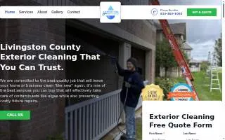 Livingston Pressure Washing website