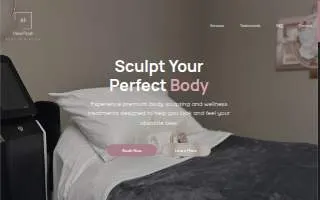 NewPeak Body Sculpting website