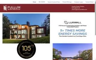 Pullum Window & Door website