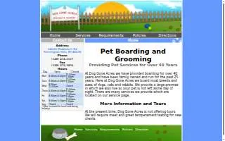 Dog Gone Acres website