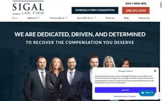 Sigal Law Firm of Southfield website