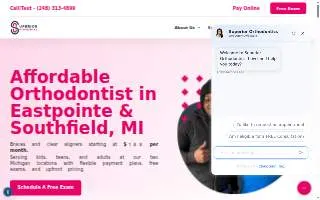 Superior Orthodontics - Southfield website