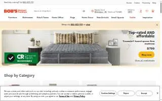 Bob's Discount Furniture and Mattress Store of Southgate website
