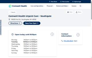 Corewell Health Urgent Care - Southgate