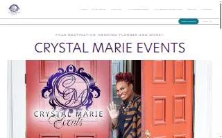 Crystal Marie Events LLC website