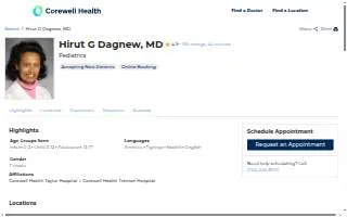 Hirut Dagnew, MD website