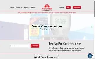Kocher Pharmacy website