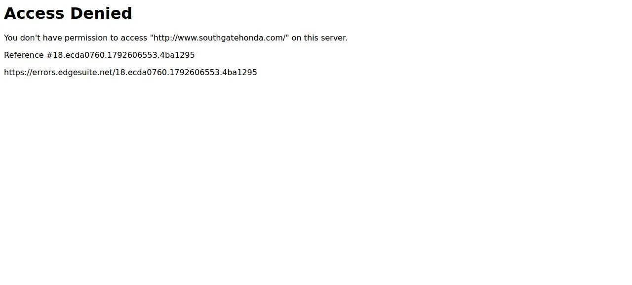 Southgate Honda website