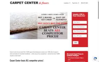 Carpet Center & Floors website