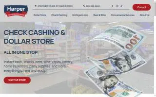 Harper Check Cashing & Exchange website