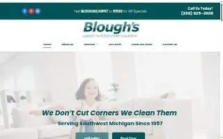 Blough's Carpet Cleaning website