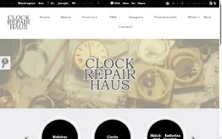 Clock Repair Haus website