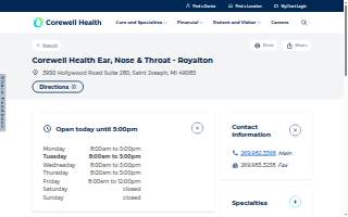 Corewell Health Ear, Nose & Throat - St. Joseph
