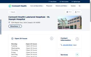 Corewell Health Lakeland Hospitals Emergency - St. Joseph