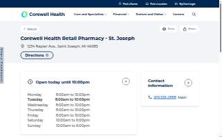 Corewell Health Retail Pharmacy - St. Joseph