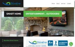 Shoreline Smart Homes website