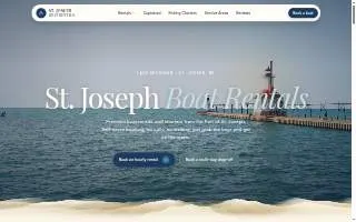 St Joseph Boat Rentals website