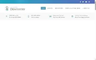 St. Joseph Dentistry website