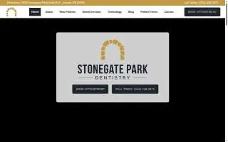 Stonegate Park Dentistry website
