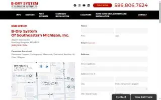 B-Dry System of Southeastern Michigan Inc. website