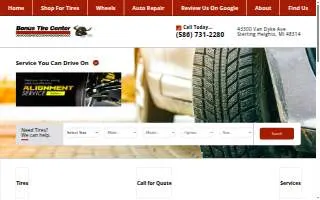 Bonus Tire Center website