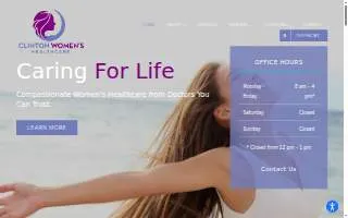 Clinton Womens Health Care website