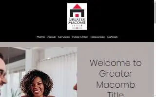 Greater Macomb Title Agency website