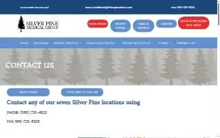 Silver Pine Medical Group website