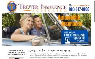 Troyer Insurance Agency Inc website