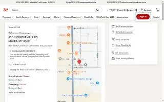Walgreens Pharmacy of Sturgis website