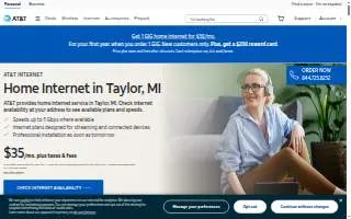 AT&T - Internet Service Provider website